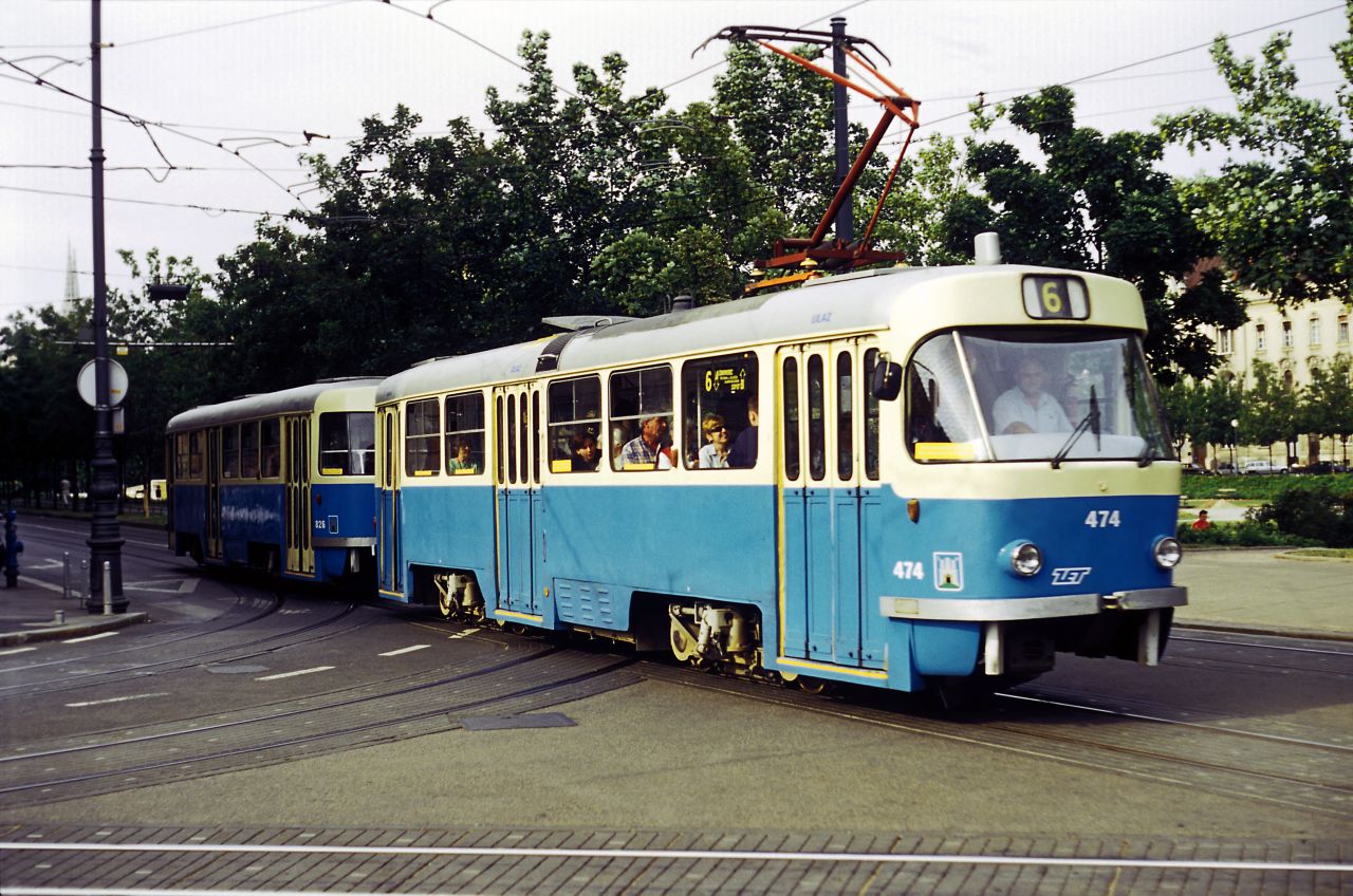 Tramvaj (ZET) TMK 401 (Čeh)  Tatra (T4YU), Prometuje opd 1976. godine